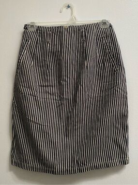 Vintage Calvin Klein Sport Striped Denim Skirt US 4